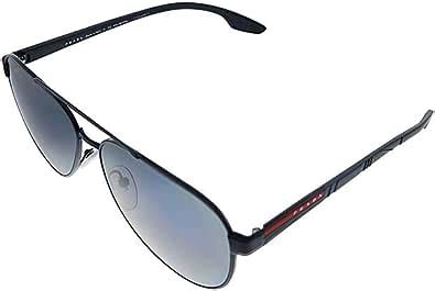 Prada Linea Rossa PS 54TS 1AB5Z1 Black Metal Pilot 